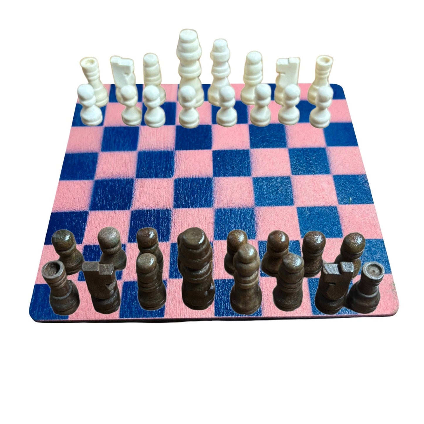 🎁 Pink & Blue - Mini Chess Set (100% off)