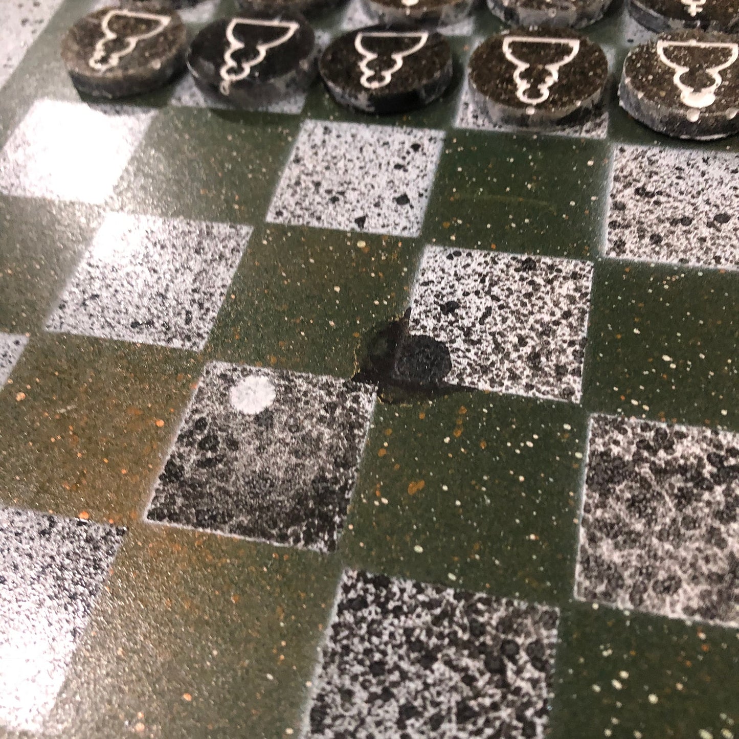 Toxic Green - Painted Chess Set