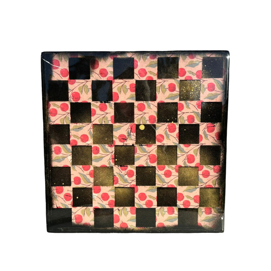 Cherry Gold - Resin Coated Chess Board