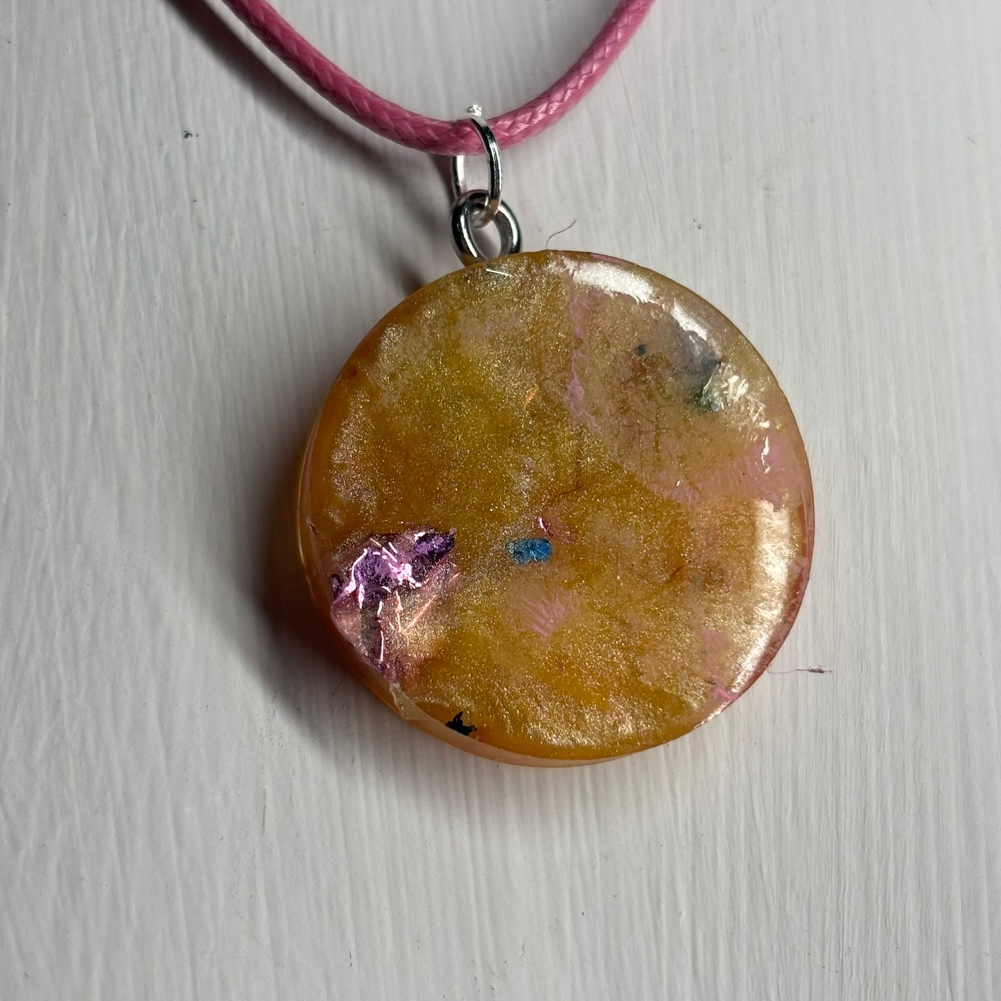 Banana Pink Pawn - Handmade Resin Chess Necklace