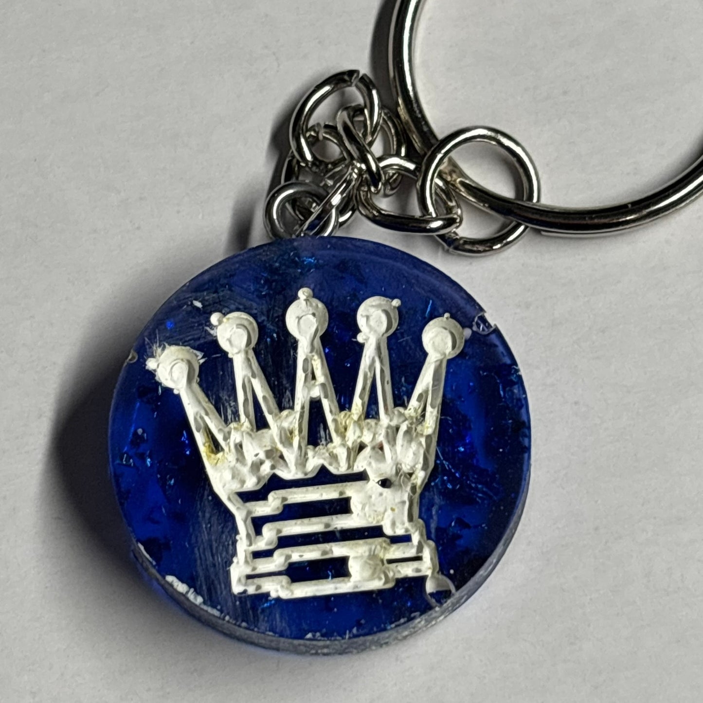 Blue Queen - Handmade Resin Keychain