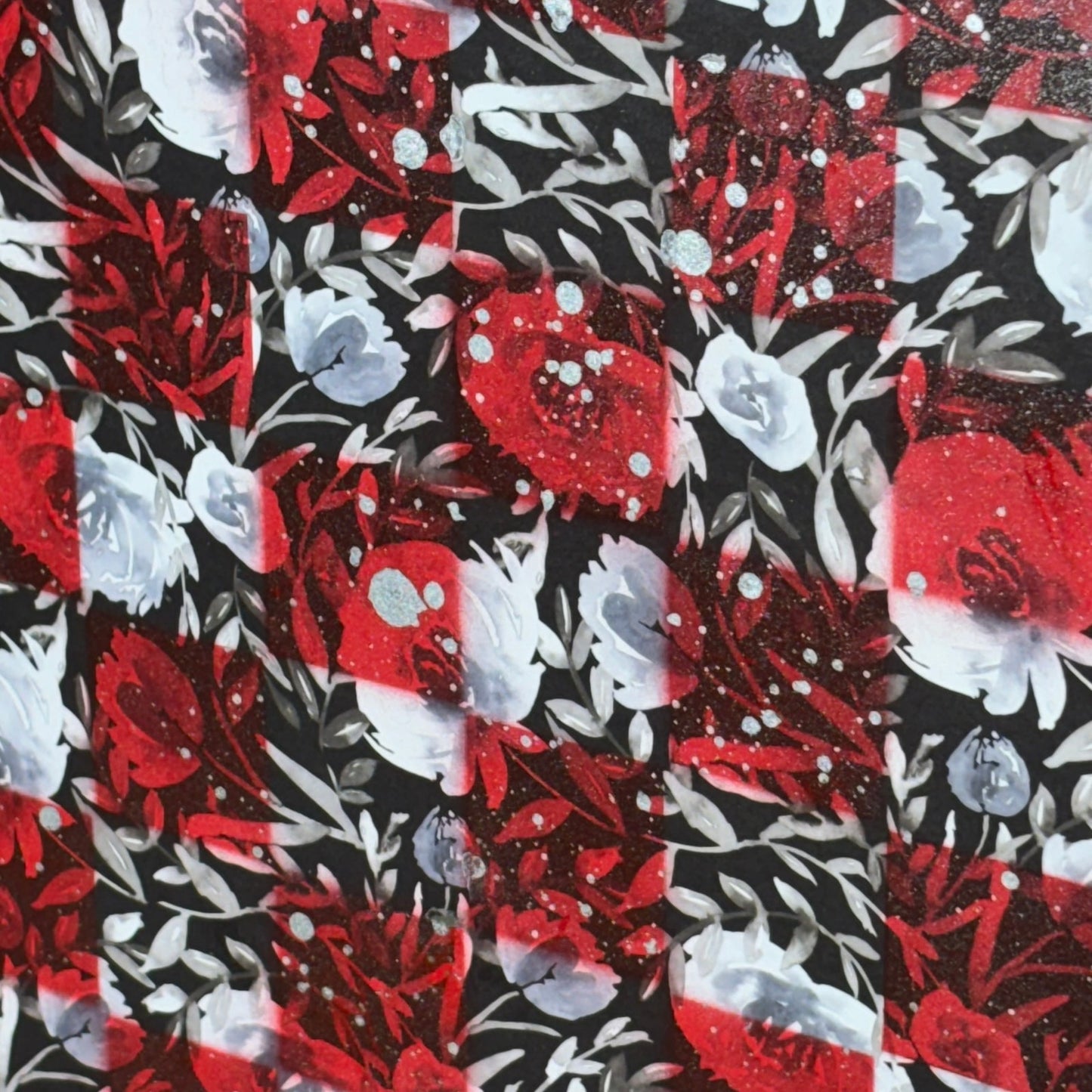 Bloodstained Flowers Design - Scrapbook Chess Board