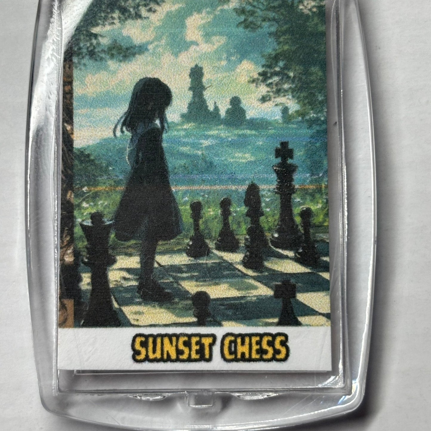 Far Far Away - Chess  Photo Keychain