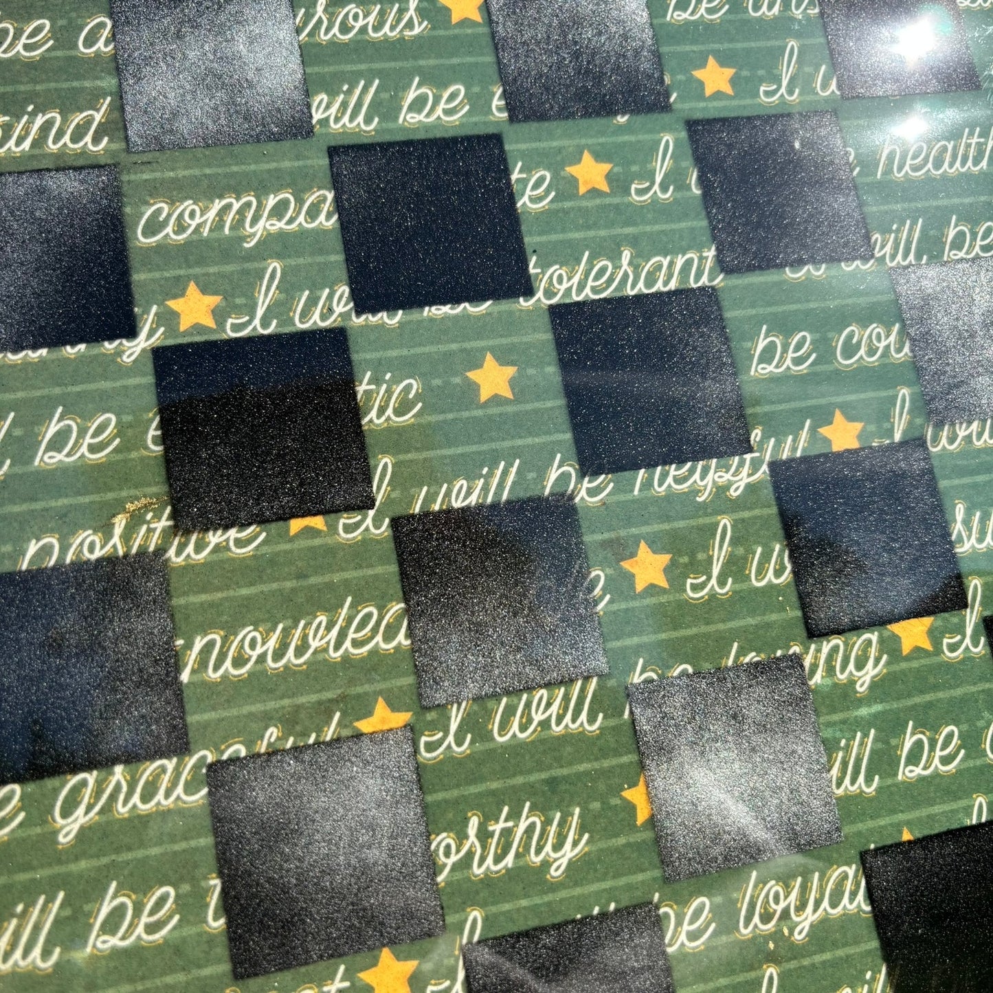 The Green Board - Resin Coated Chess Board