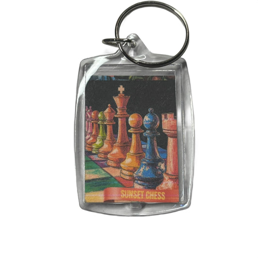 Simplistic Colors - Chess  Photo Keychain