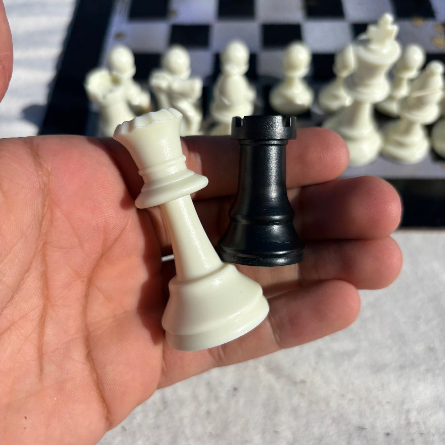 Dripped Gold - Painted Chess Set