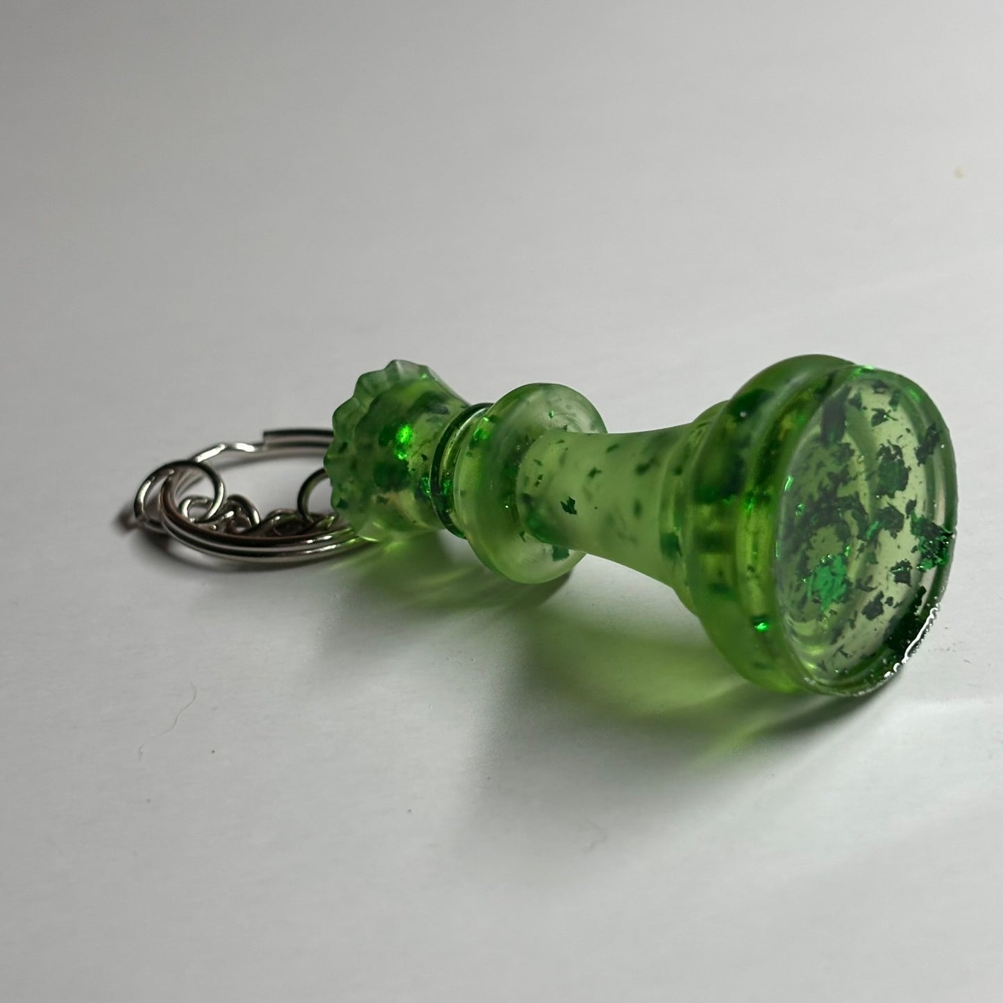 Fire Green Queen - Handmade Resin Keychain