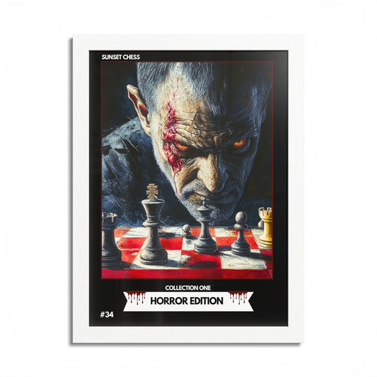 Horror Edition - Collection 1 Card #34 - Sunset Card Poster Framed 12"x16"
