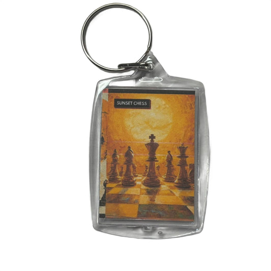 Boiling Lava - Chess  Photo Keychain