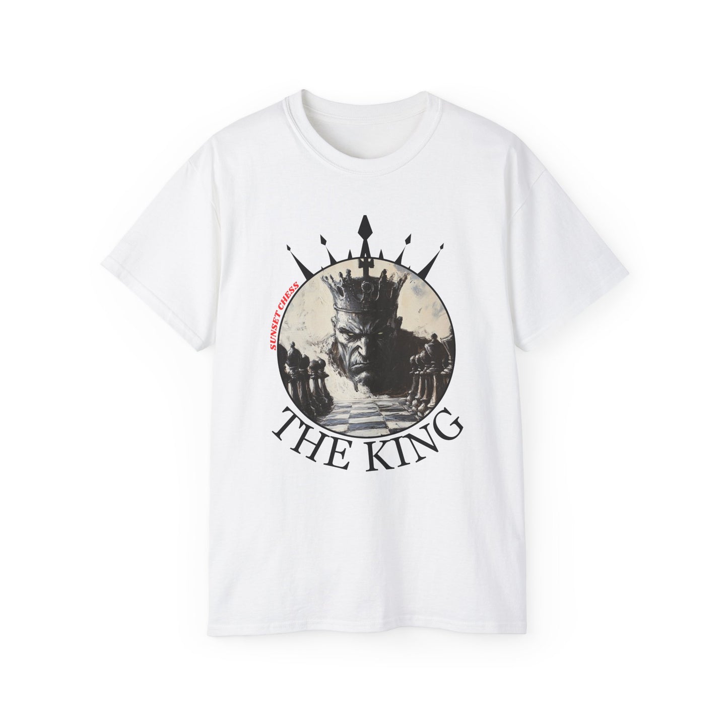 The Angry King - White Chess T Shirt