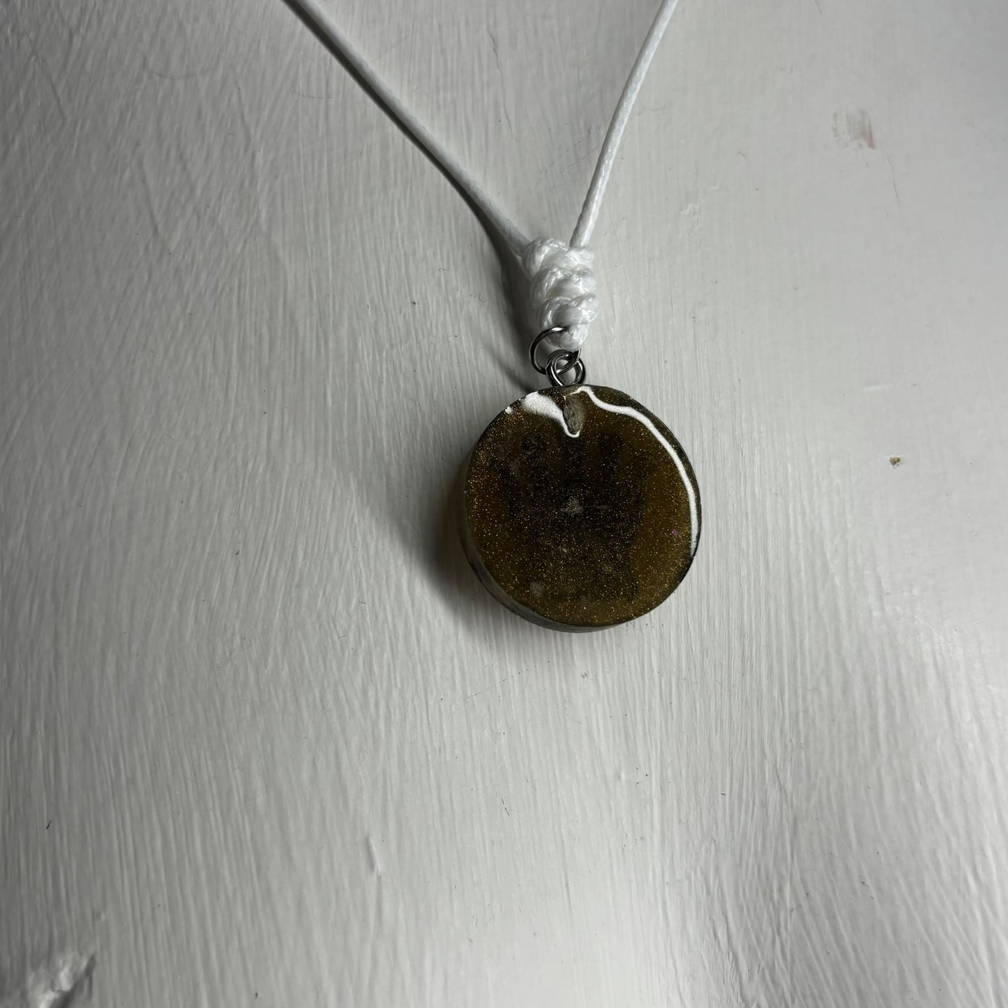 Dark Green Queen - Handmade Resin Chess Necklace