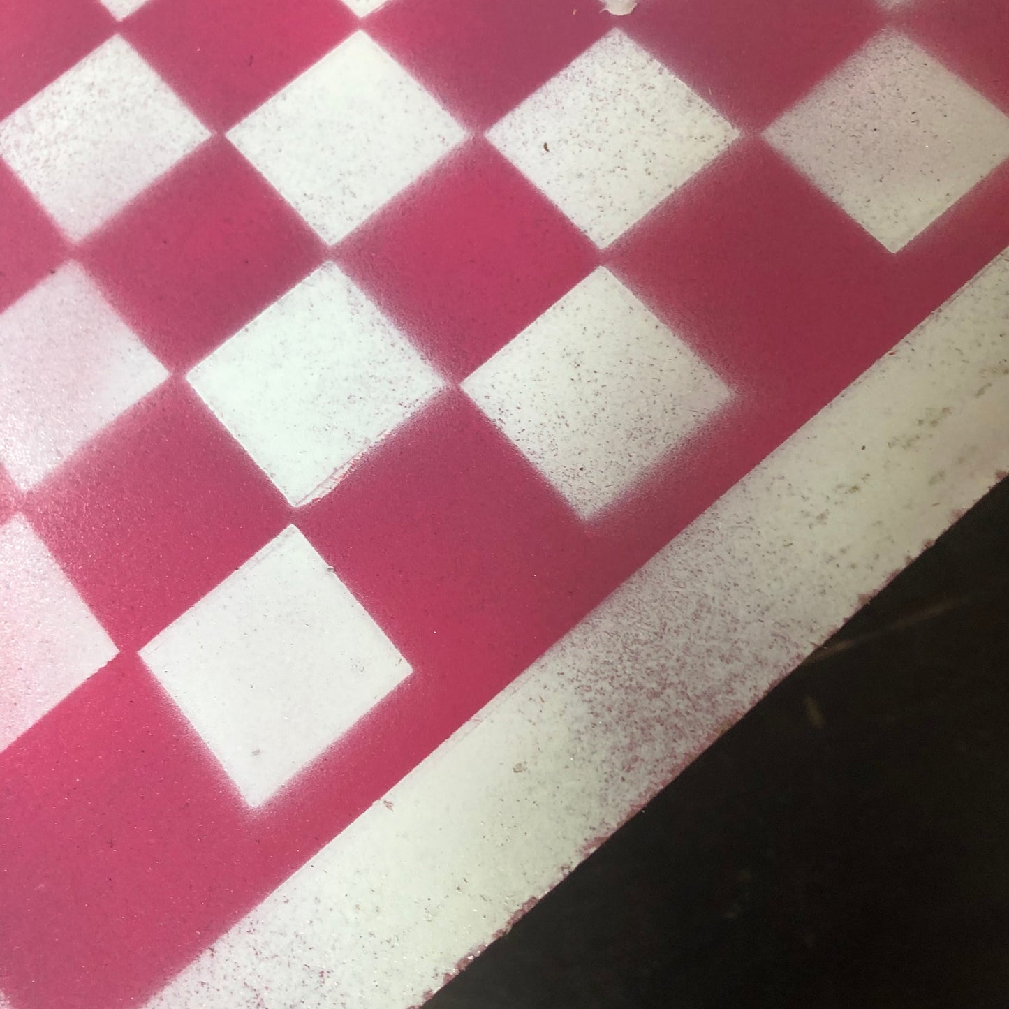 Pink & White - Painted Chess Set
