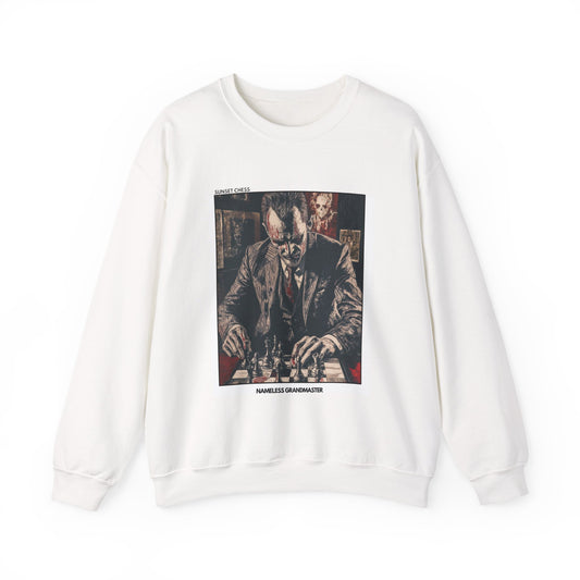 Nameless Grandmaster - White Chess Crewneck Sweater