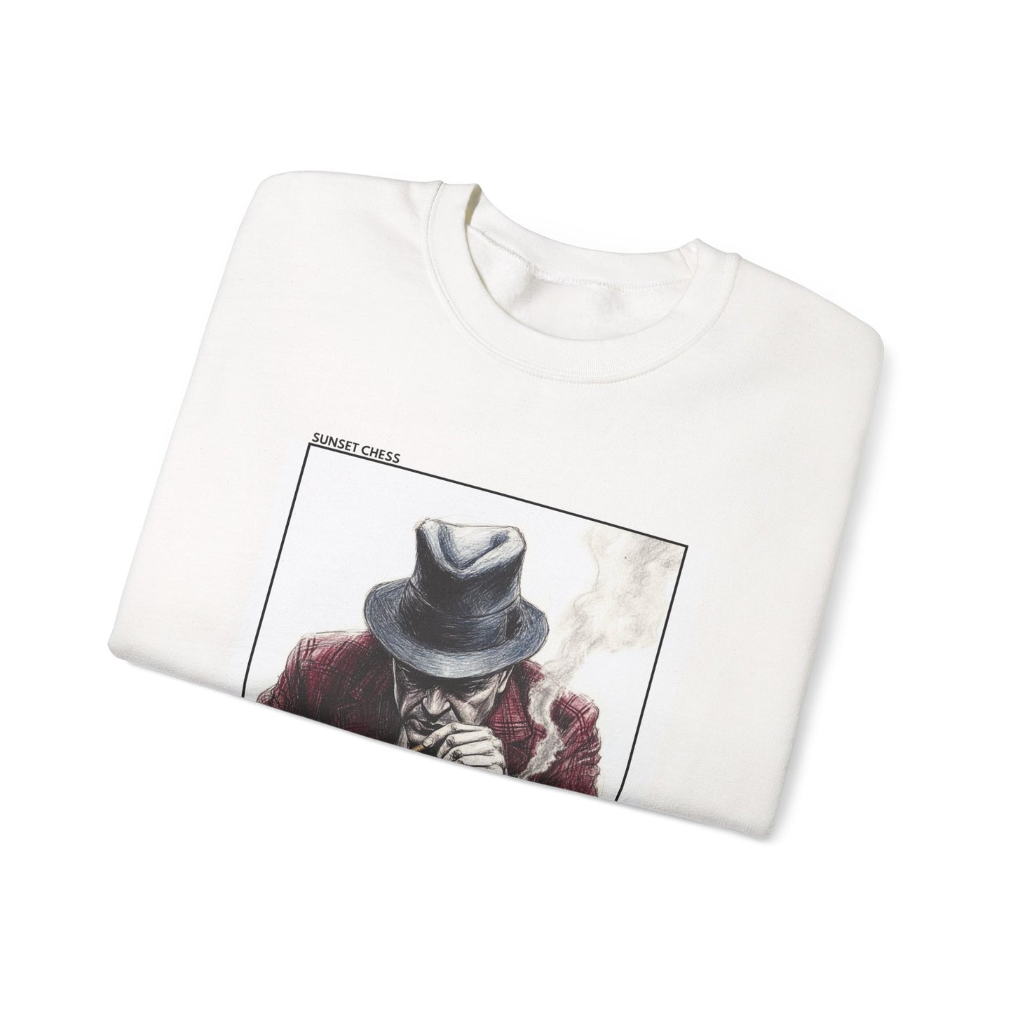 Mafia Chess - White Chess Crewneck Sweater