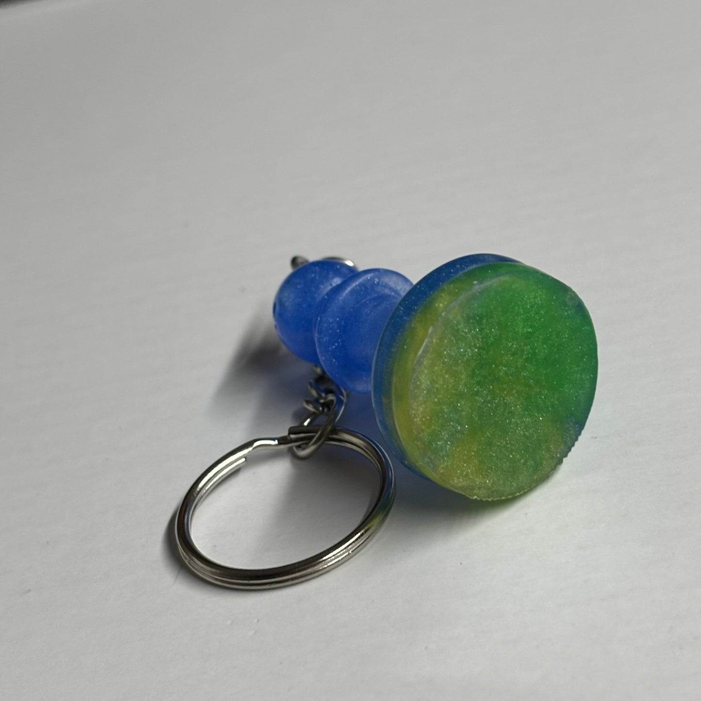 Blue Bishop - Handmade Resin Keychain