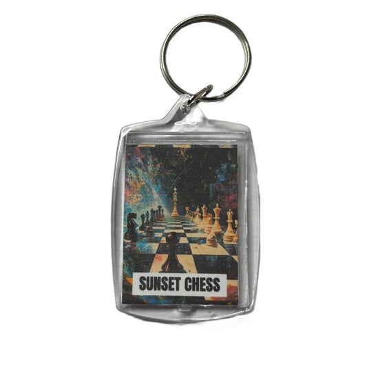 Space Chess - Chess  Photo Keychain