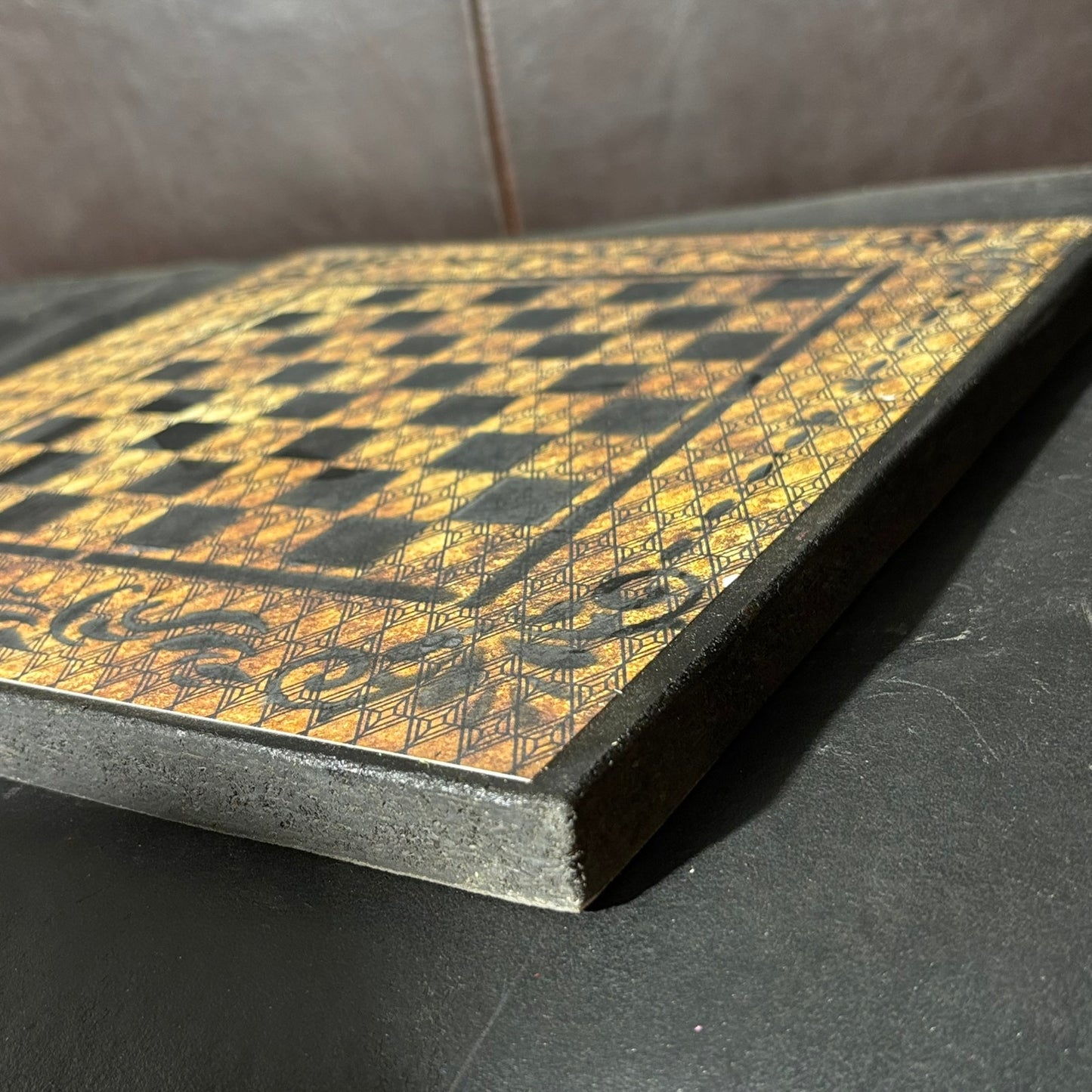 Vintage Brown - Scrapbook Chess Board