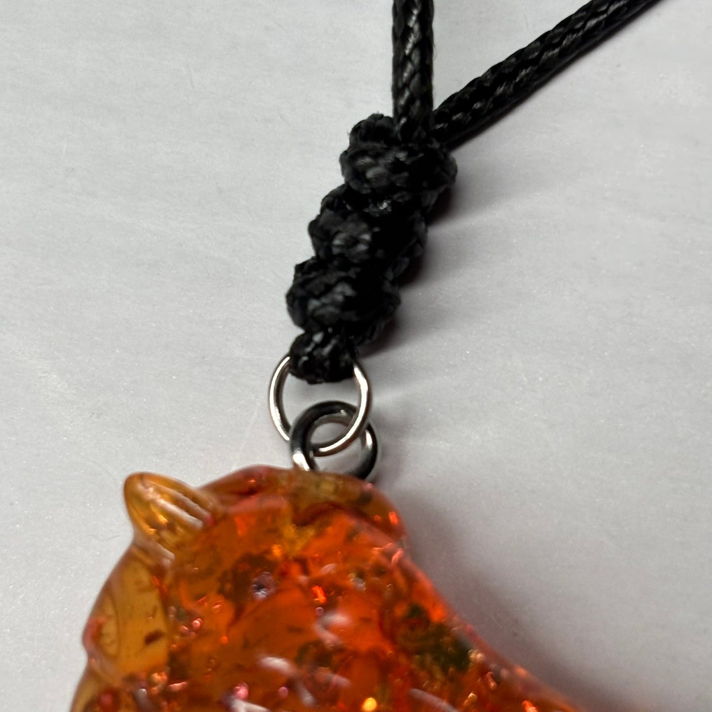 Crystal Premium Knight - Handmade Resin Chess Necklace