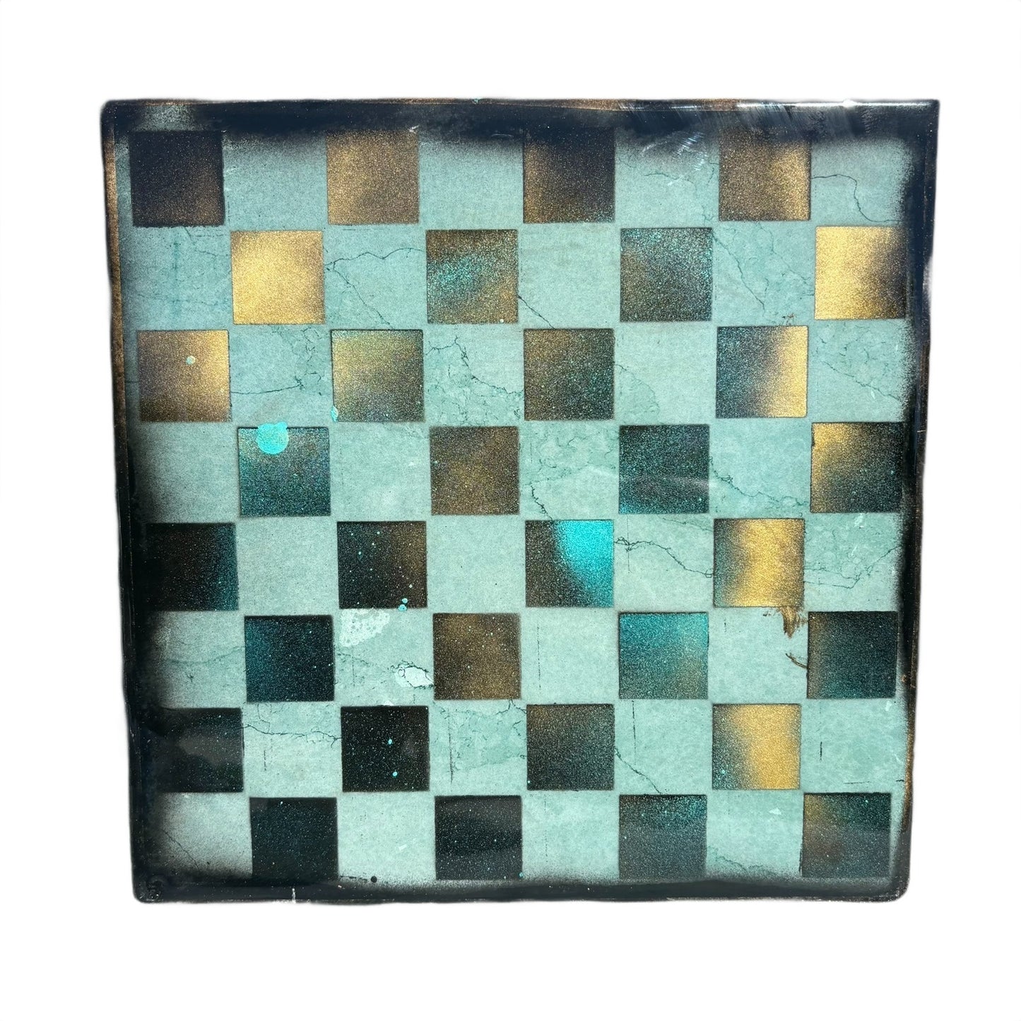 Royal Green - Resin Coated Chess Board