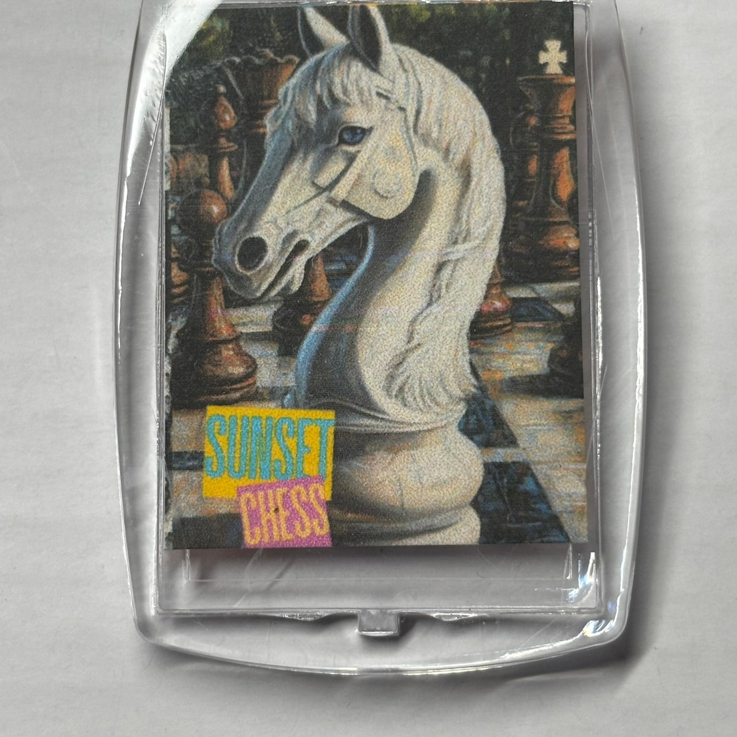 White Knight - Chess  Photo Keychain