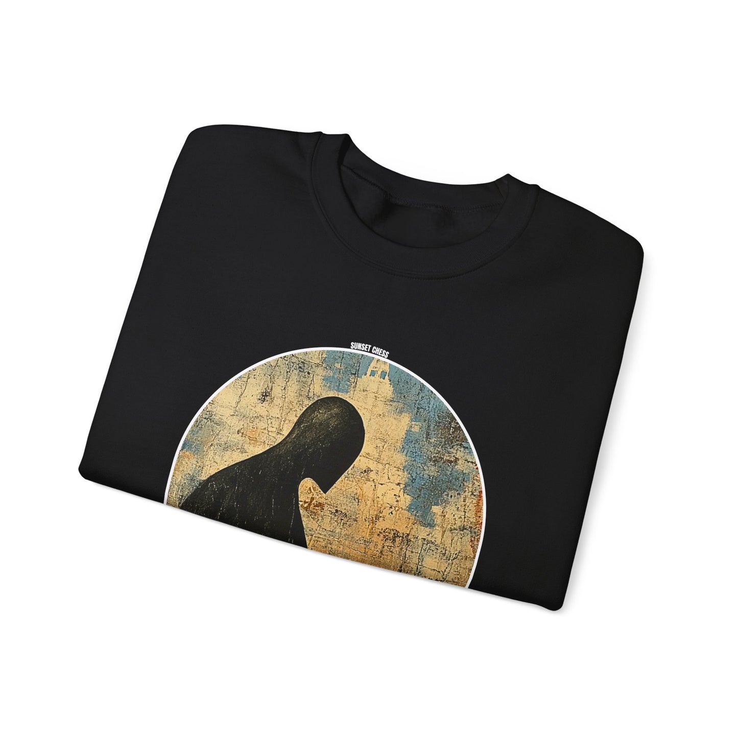 The Shadow Man - Black Chess Crewneck Sweater