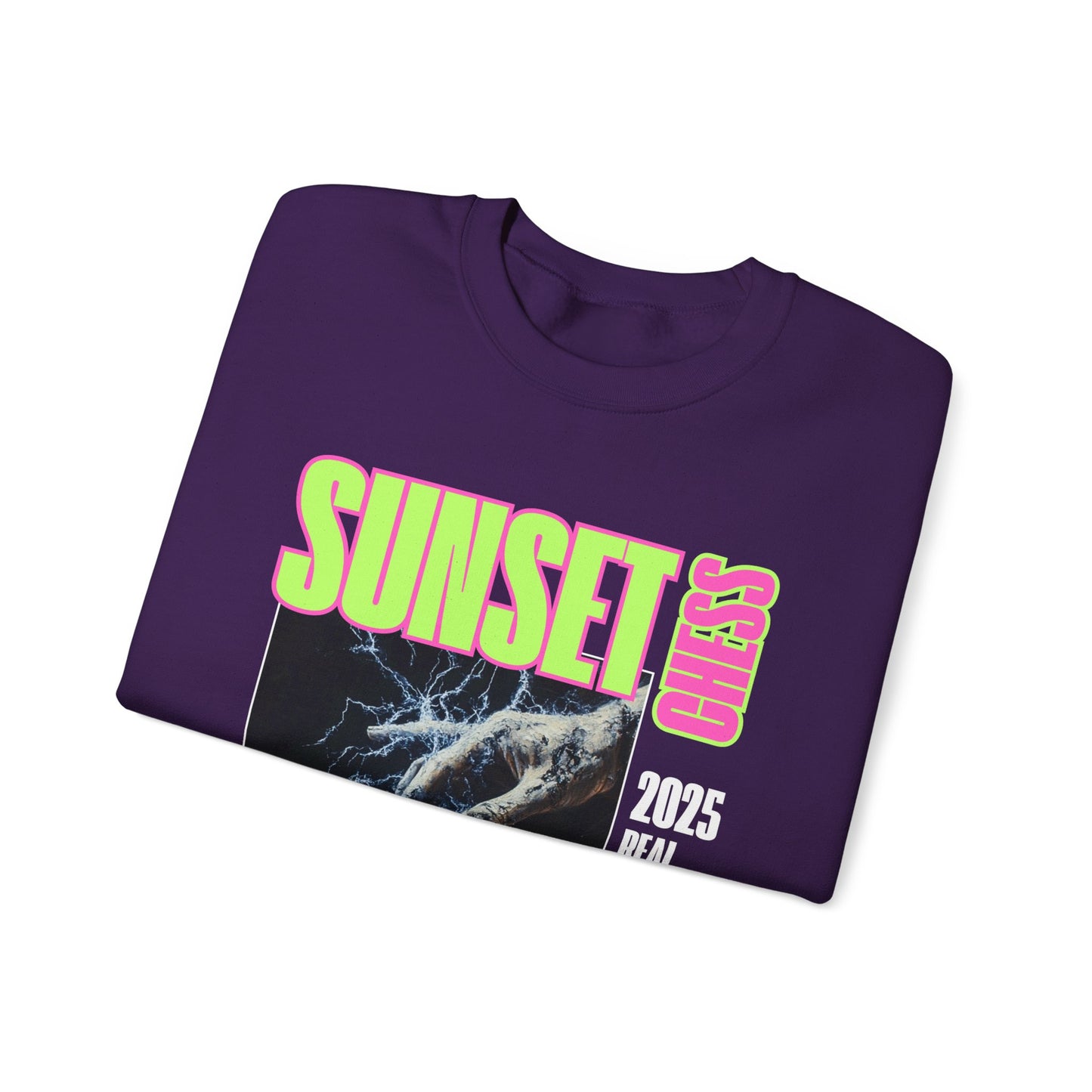 The Magic Touch - Purple Chess Crewneck Sweater