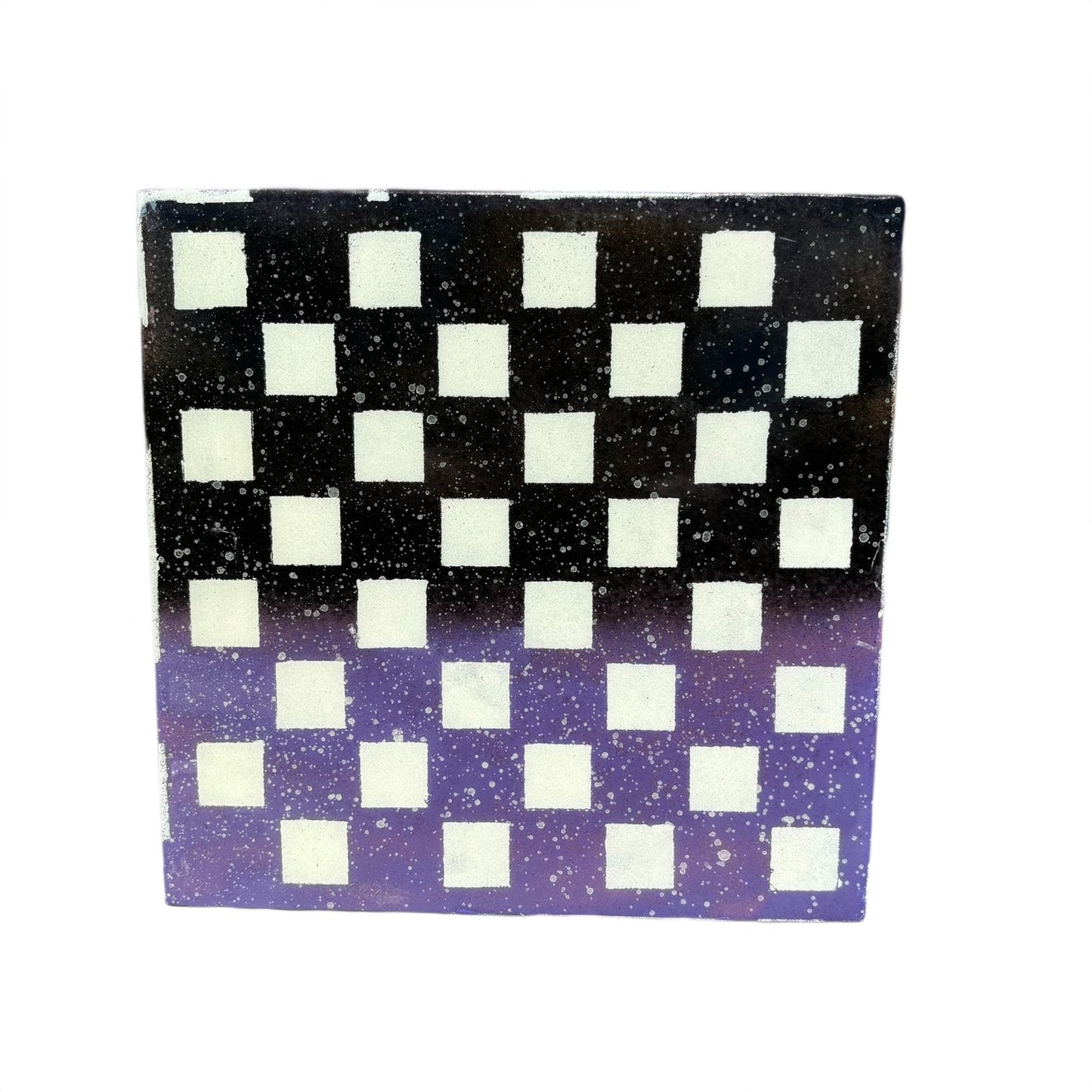 Black Purple Mix - Resin Coated Chess Board