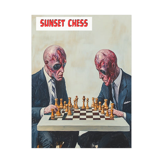 Aliens In Disguise - Canvas Chess Print 36"x48"