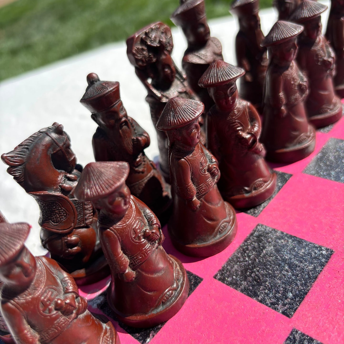 Pink Haze - Chinese Edition Chess Set
