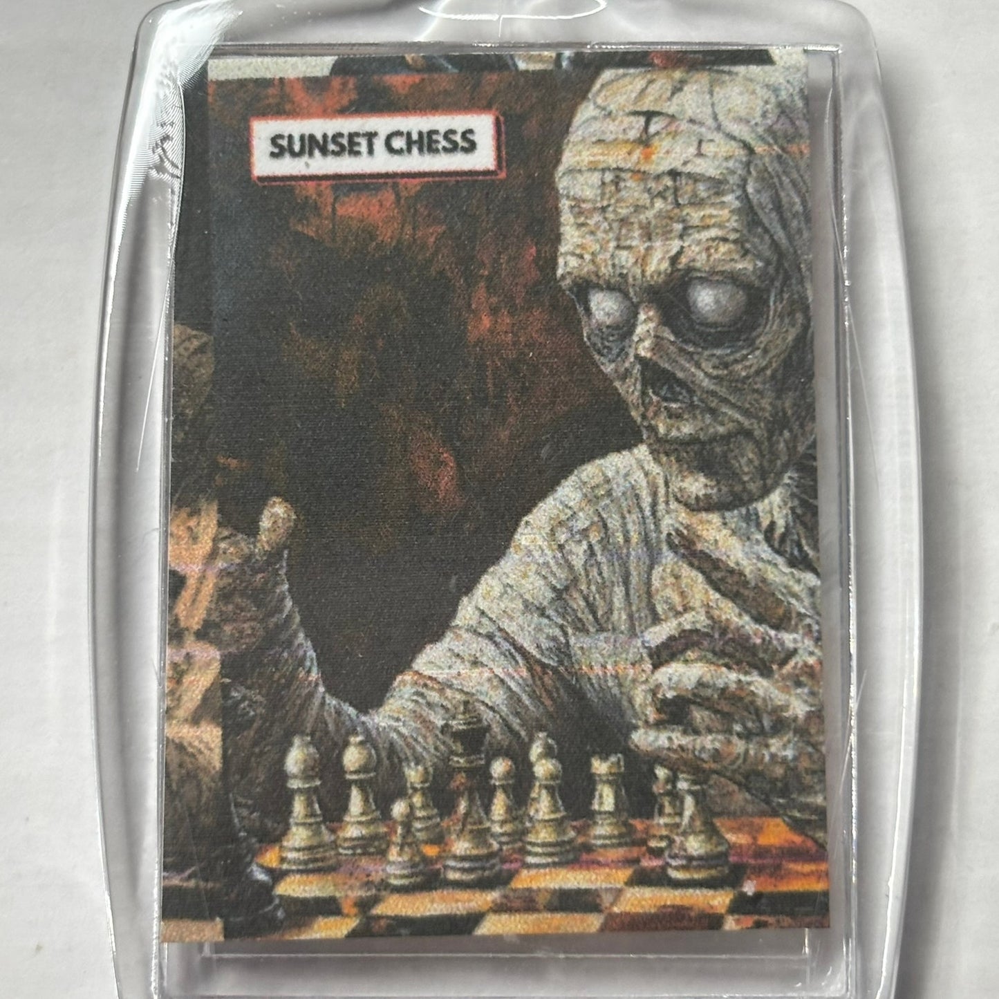 Surprised Mummy - Chess  Photo Keychain