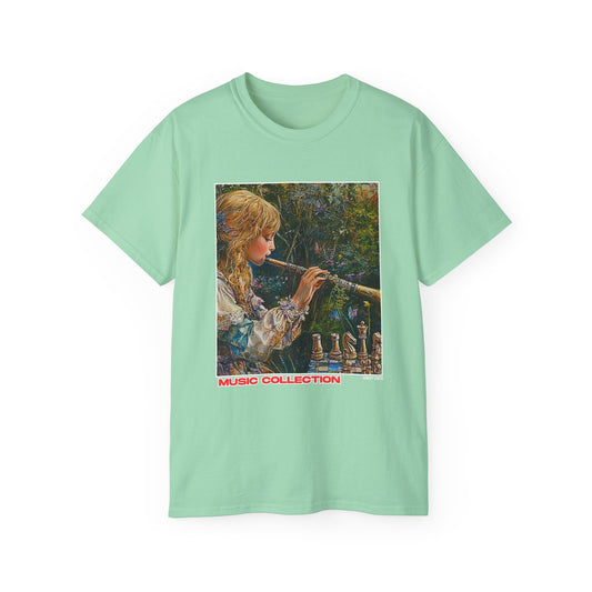 The Flute Woman - Green Mint Chess T Shirt