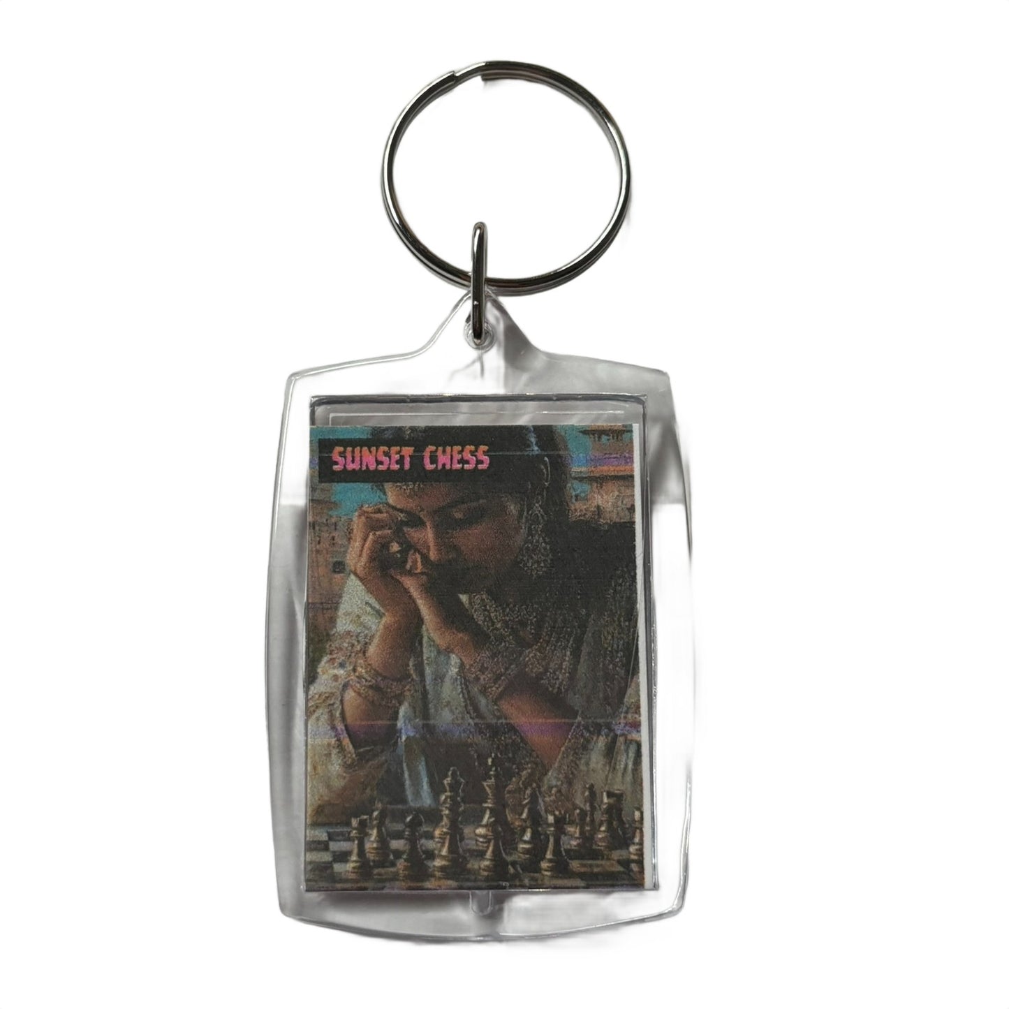 Young Player - Chess  Photo Keychain