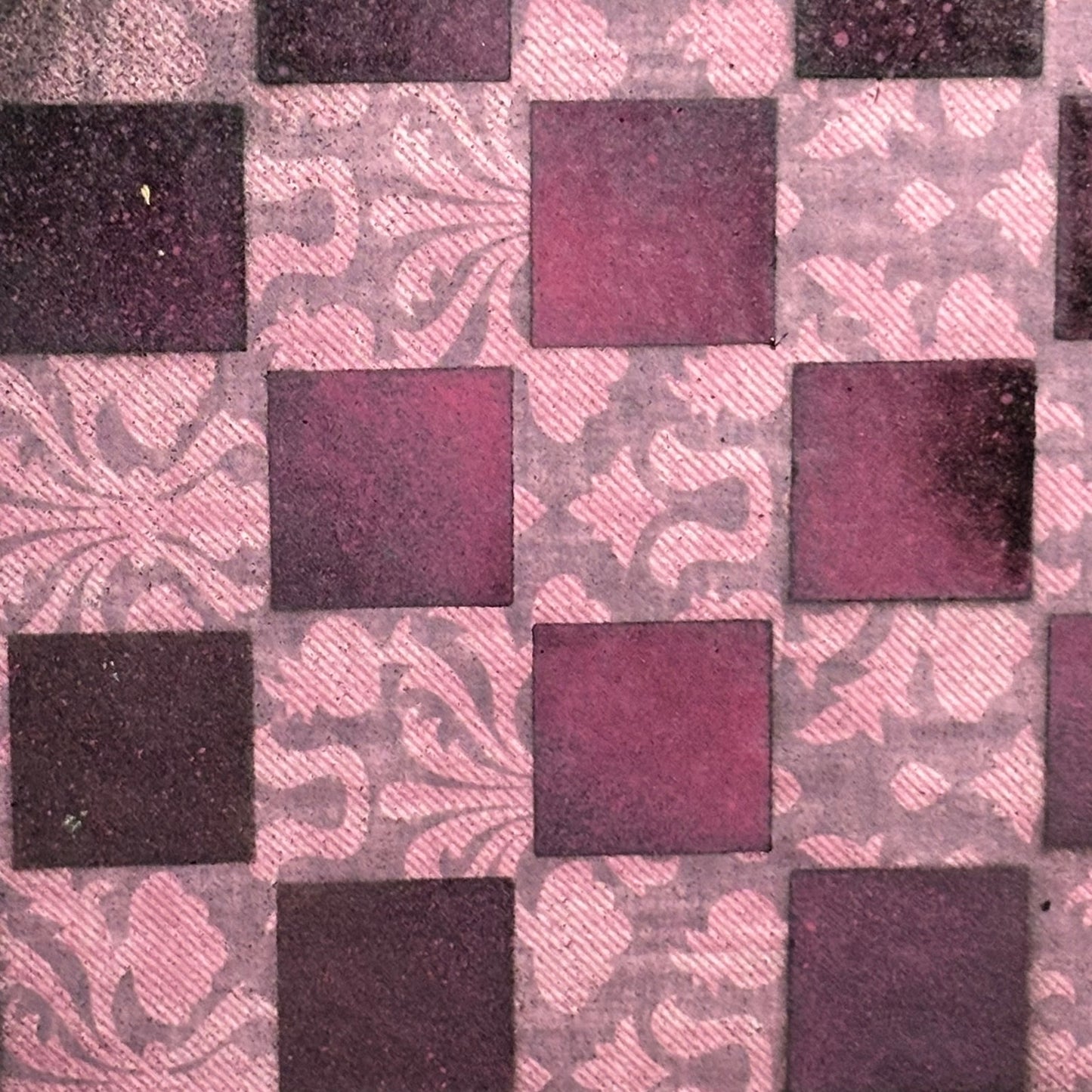 Pink & Neon Green Blue Hue - Painted Double Sided Chess Board