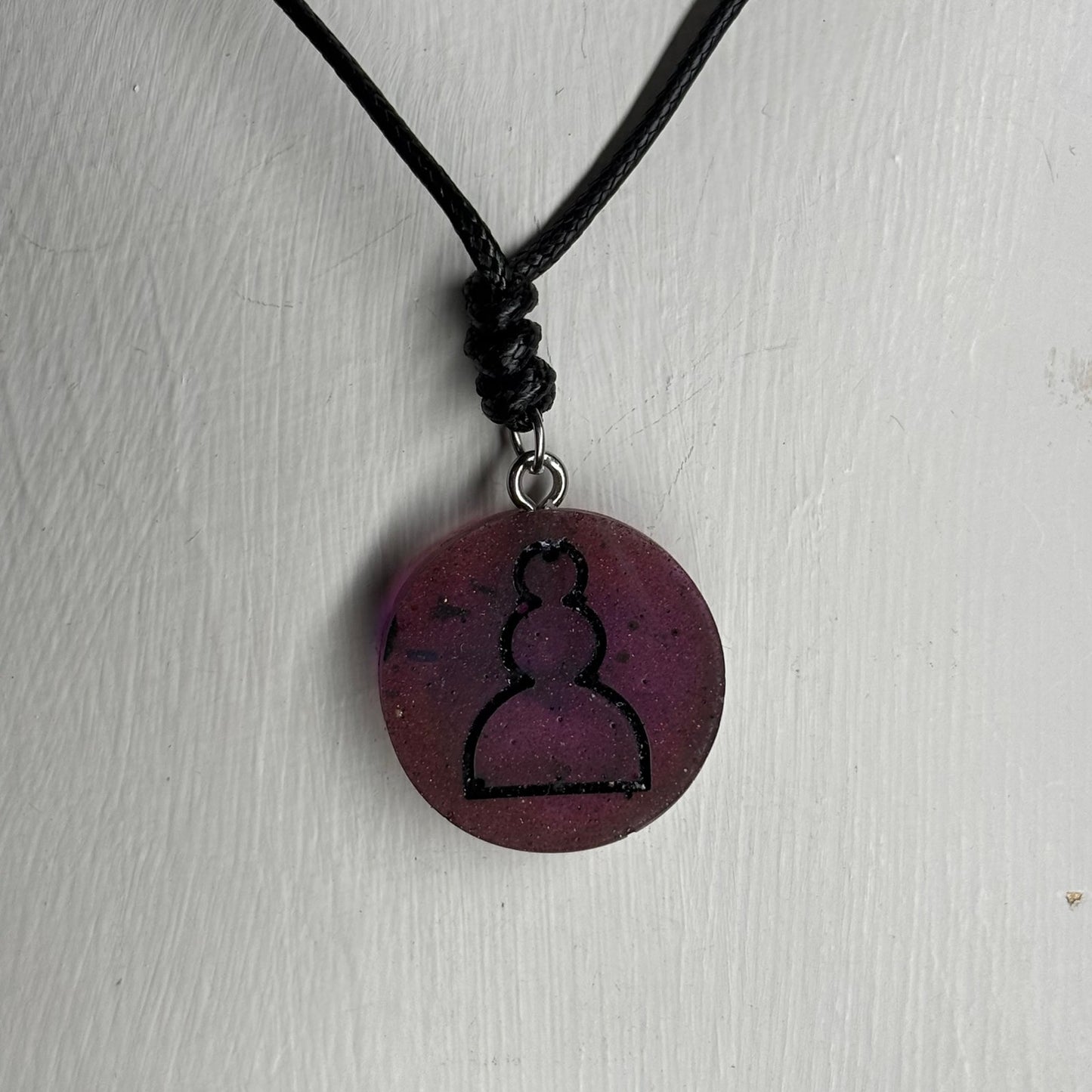Copper Pawn - Handmade Resin Chess Necklace
