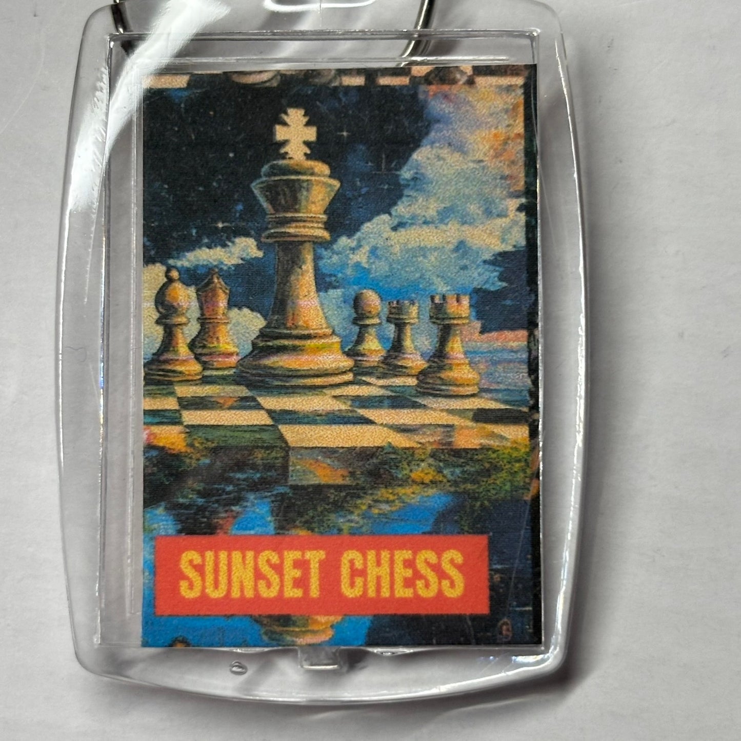 Starey Night - Chess  Photo Keychain