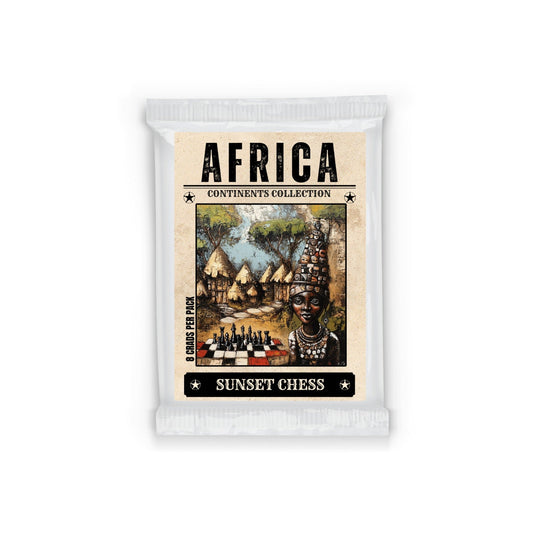 🎁 Africa Edition - Sunset Chess Scrapbook Card Pack (100% off)