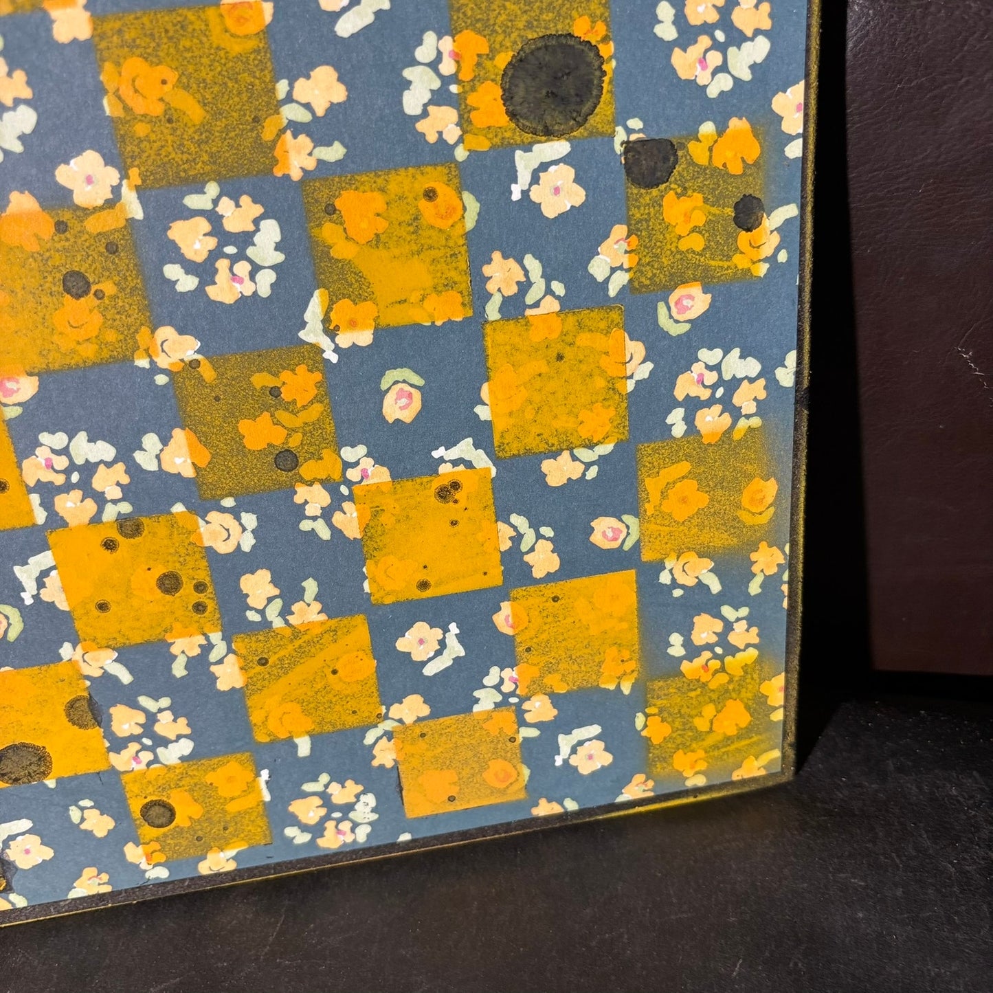 Sunflower Blue - Scrapbook Chess Board