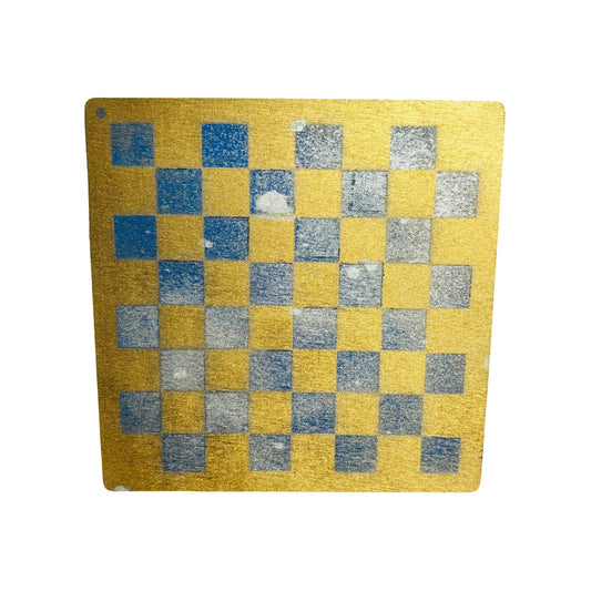 Golden Snow - Painted Thin Wooden Chess Board