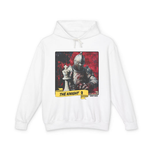 Knight At Work - White Chess Hoodie