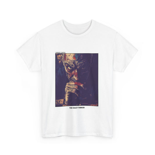 The Crazy Thinker - White Chess T Shirt