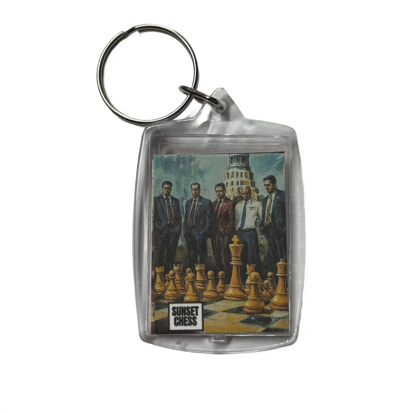 City Boys - Chess  Photo Keychain