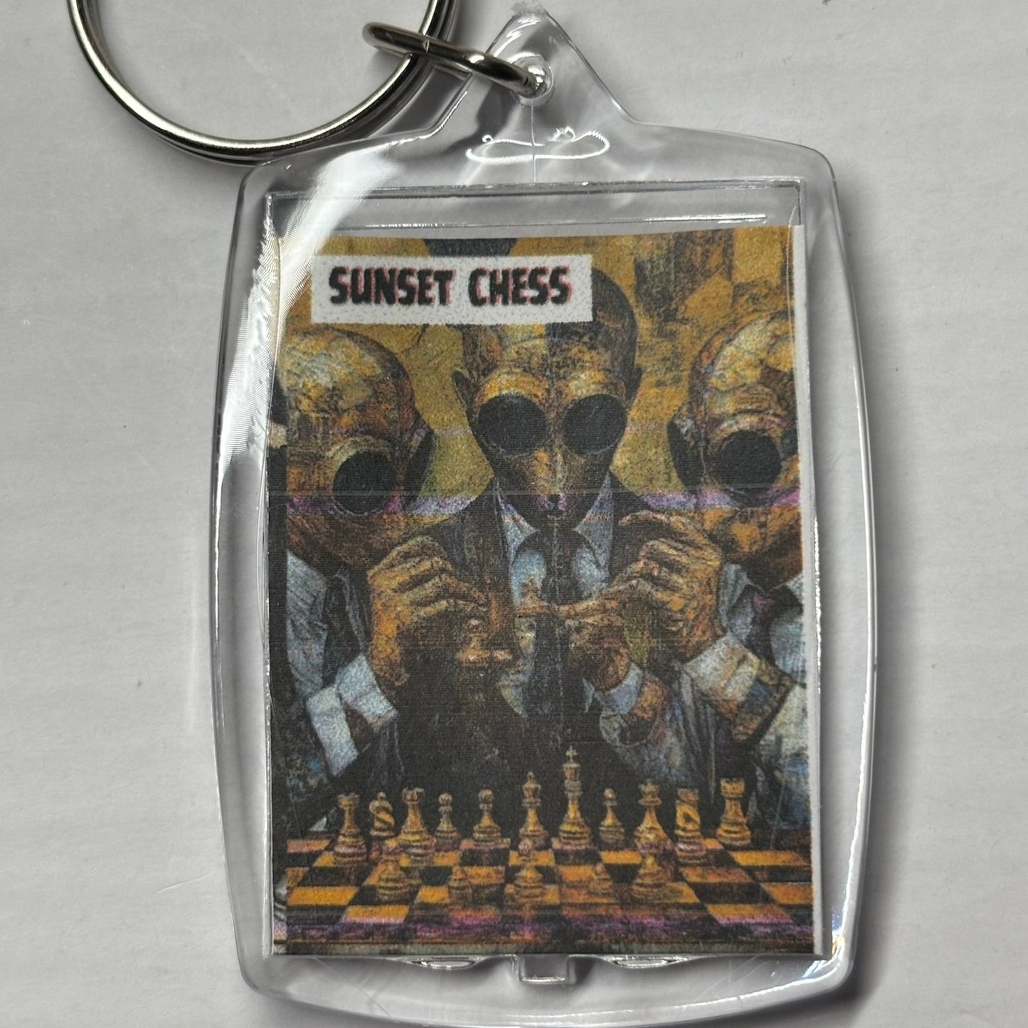 Bug Eyed - Chess  Photo Keychain
