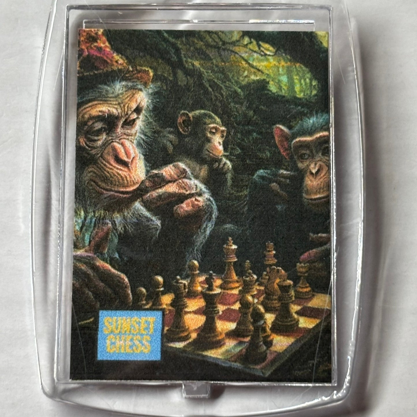 Chimp Kingdom - Chess  Photo Keychain
