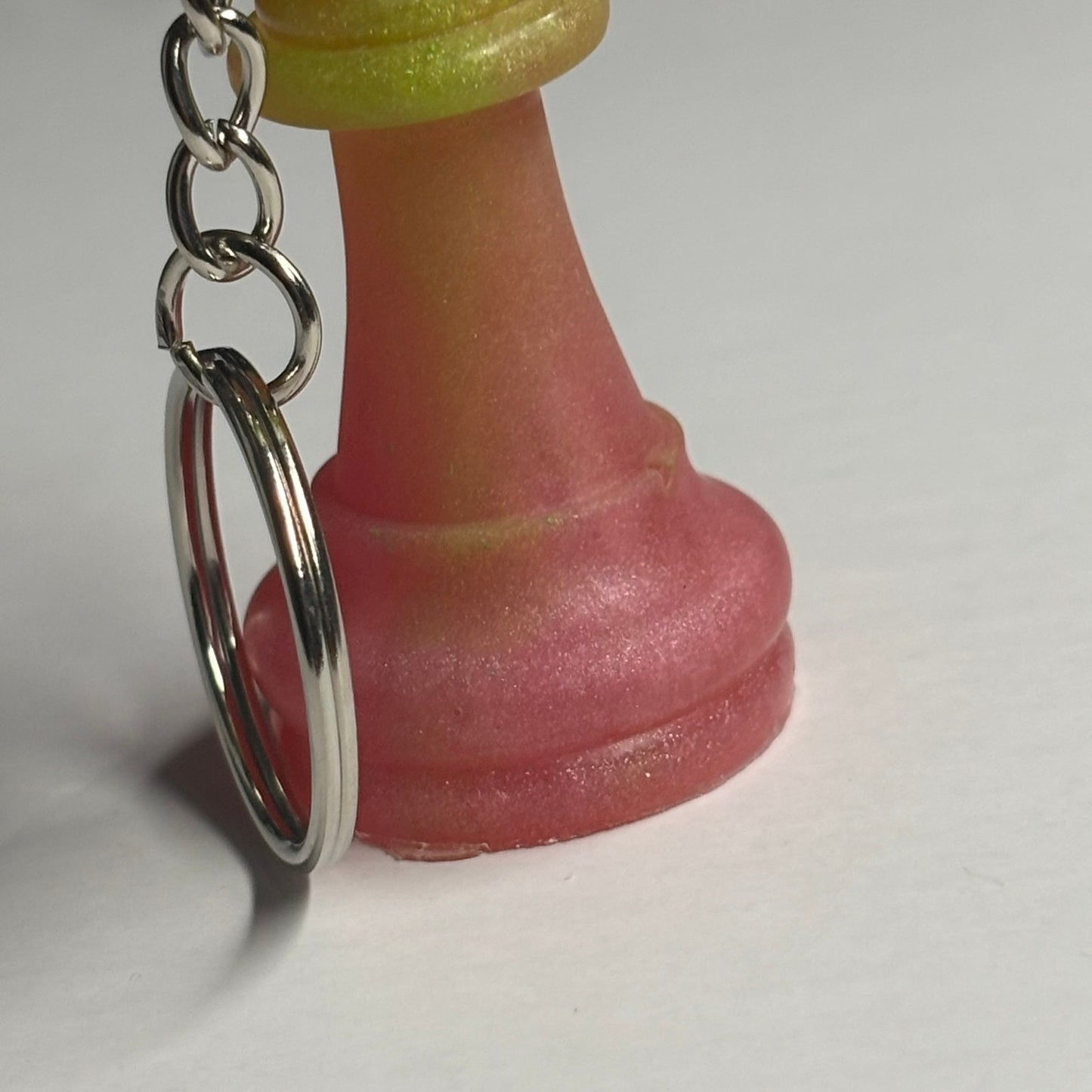 Pink/Green Shade King - Handmade Resin Keychain