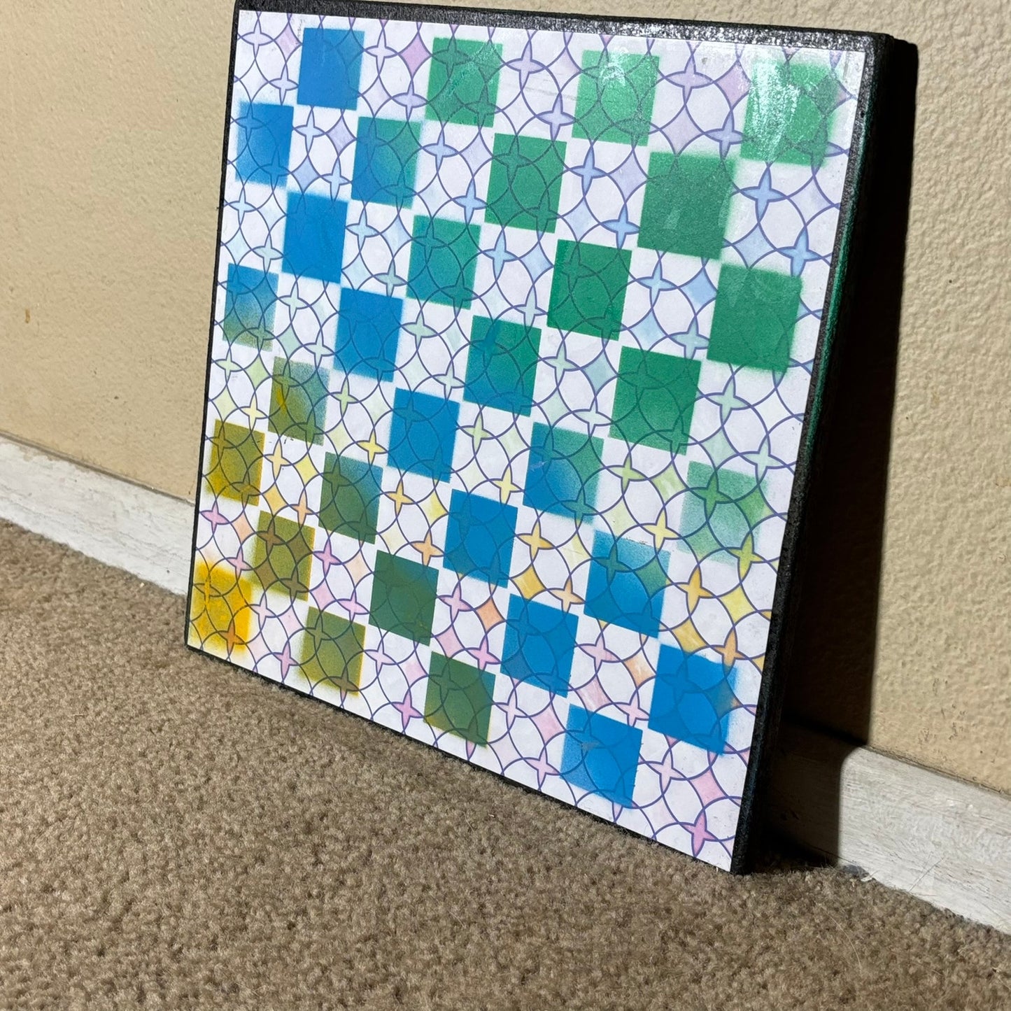 Sunset Sky Blue - Scrapbook Chess Board