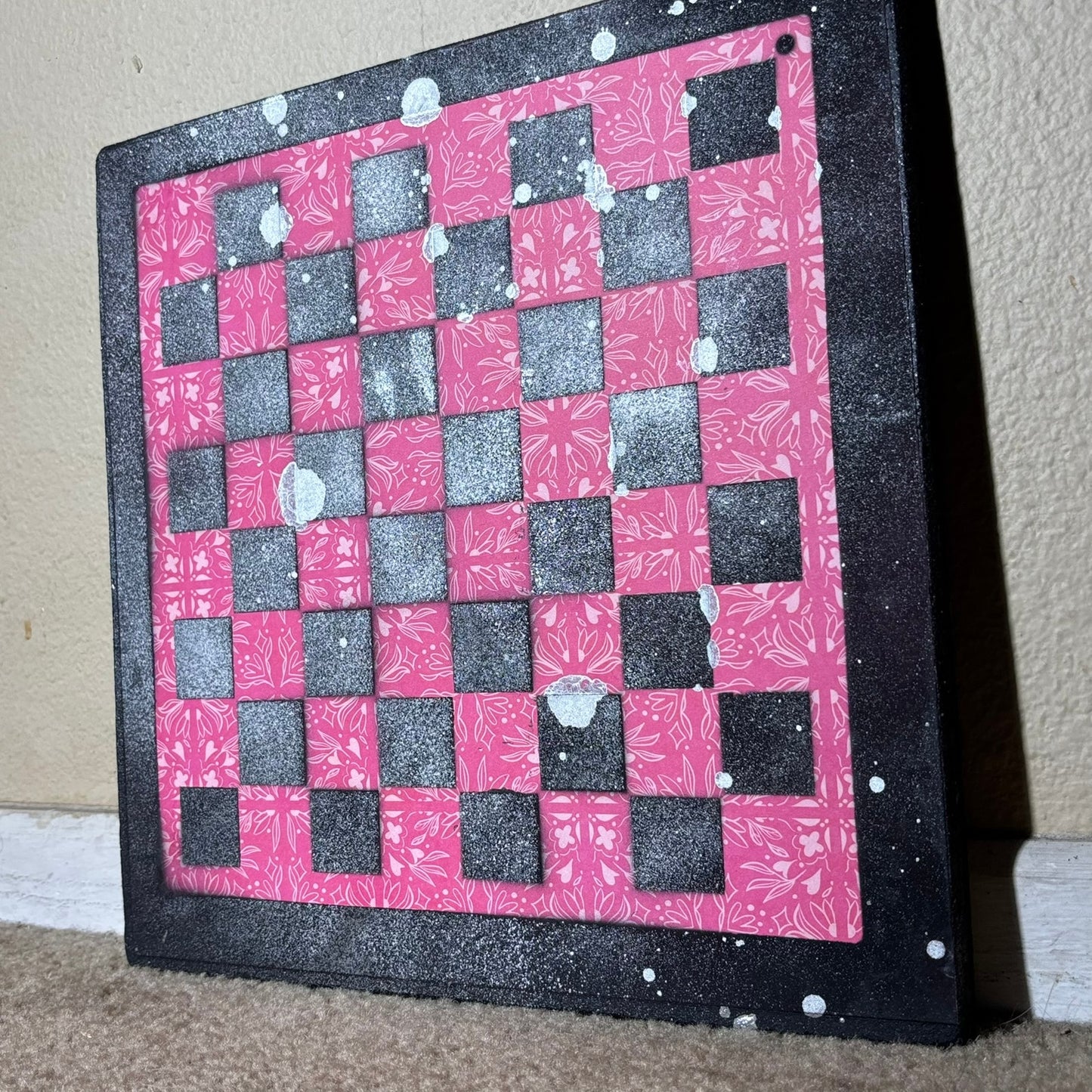 Classy Red - Scrapbook Chess Board
