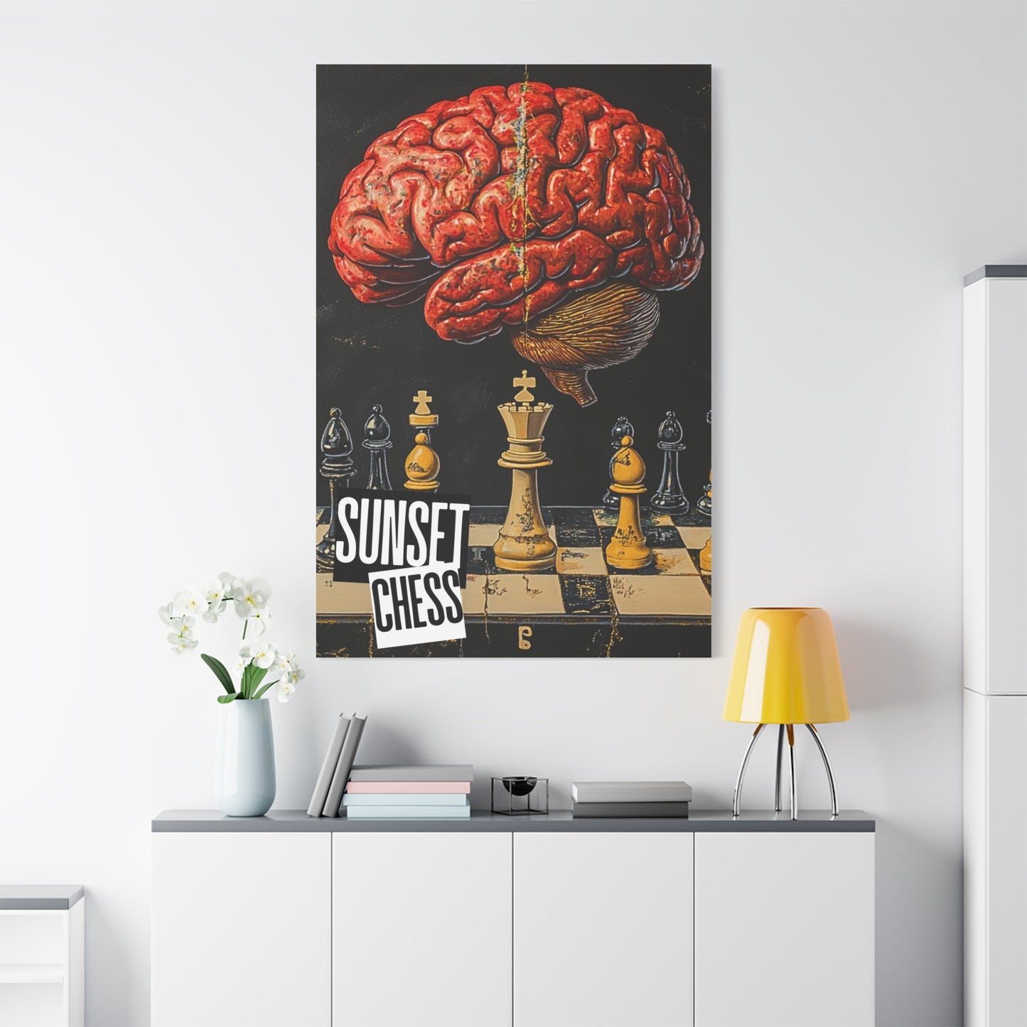 Brain Power 2 - Canvas Chess Print 40"x60"