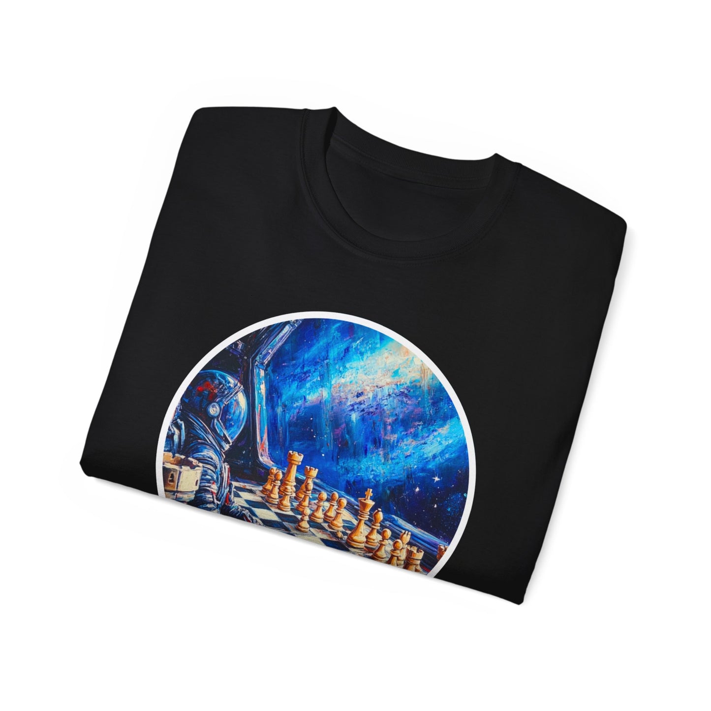 The Deep Blue Abyss - Black Chess T Shirt