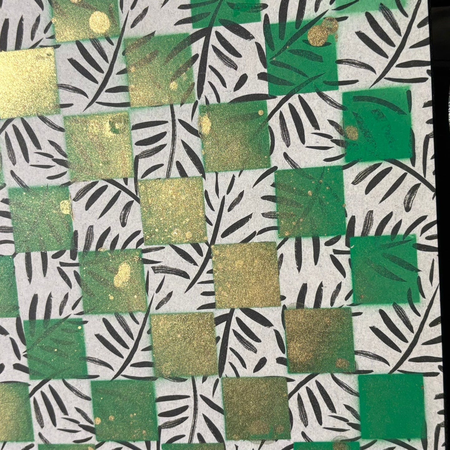 Golden Green - Scrapbook Chess Board