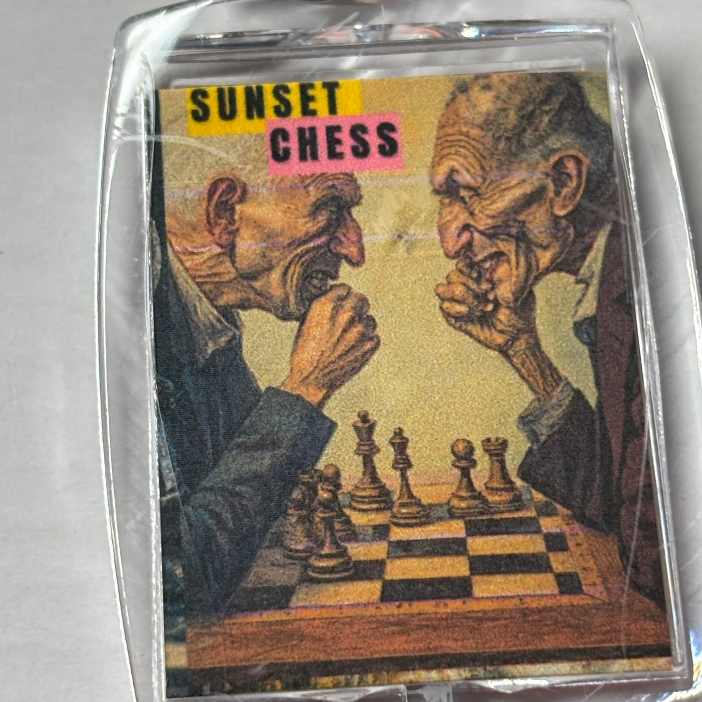 Politicians Play - Chess  Photo Keychain